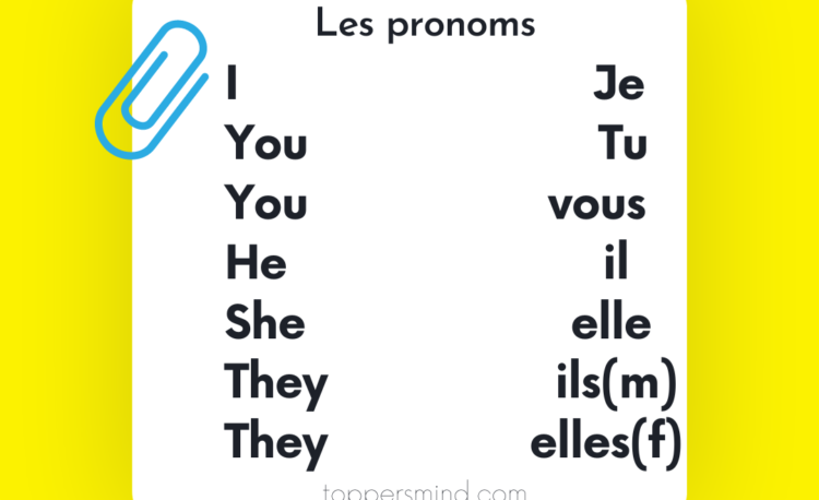 Personal Pronouns In French Toppers Mind Blog
