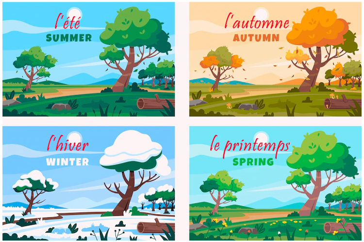 Names Of The Seasons In French Les Saisons