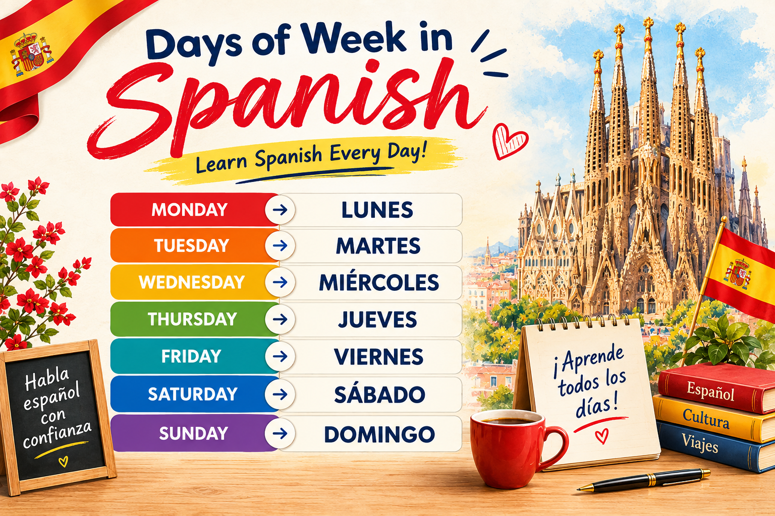 days of week in spanish