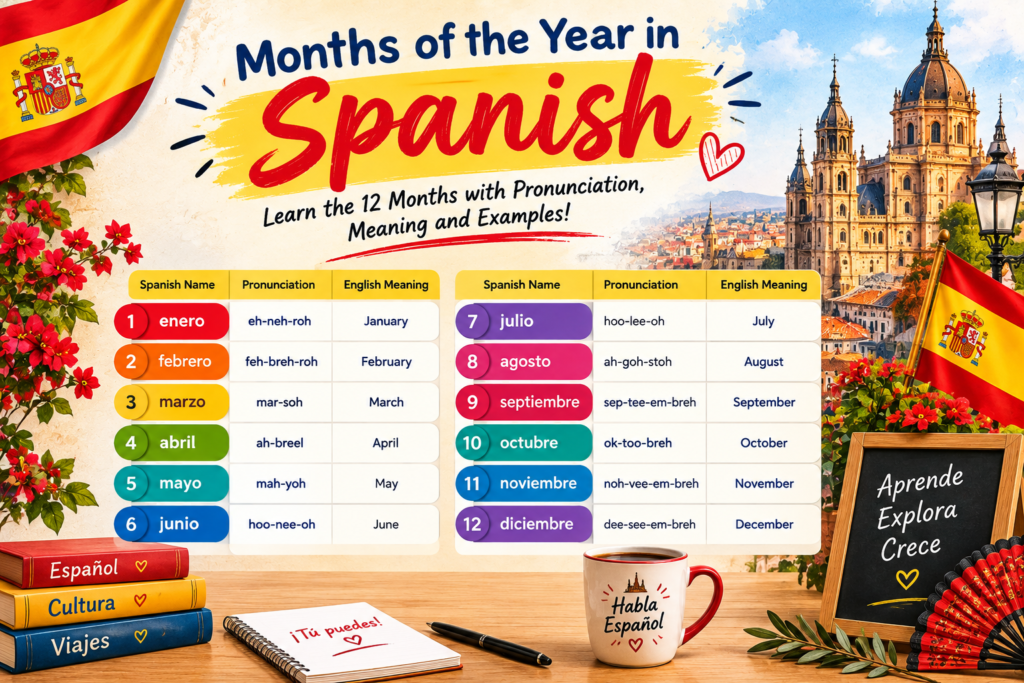 months of the year in Spanish